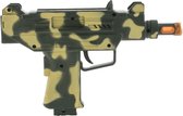 Verkleed speelgoed wapens Uzi machinepistool 23 x 14 cm - Militairen/soldaten