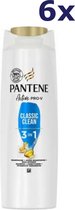6x Pantene Shampoo - 3in1 Classic Clean 225 ml