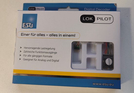 ESU 58914 - LokSound 5 Nano DCC 'Leerdecoder', PluX16, Mit Lautsprecher 11x15 Mm