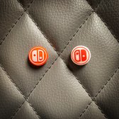 Gaming Thumb Grips - geschikt voor de Nintendo Switch (Oled, Lite) - 1 set = 2 duimgrips - JC rood/wit