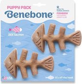 Benebone - Benebone - Kauwartikelen - Fishbone Puppy - Zalm - S 660400 - 174901 - 2pce