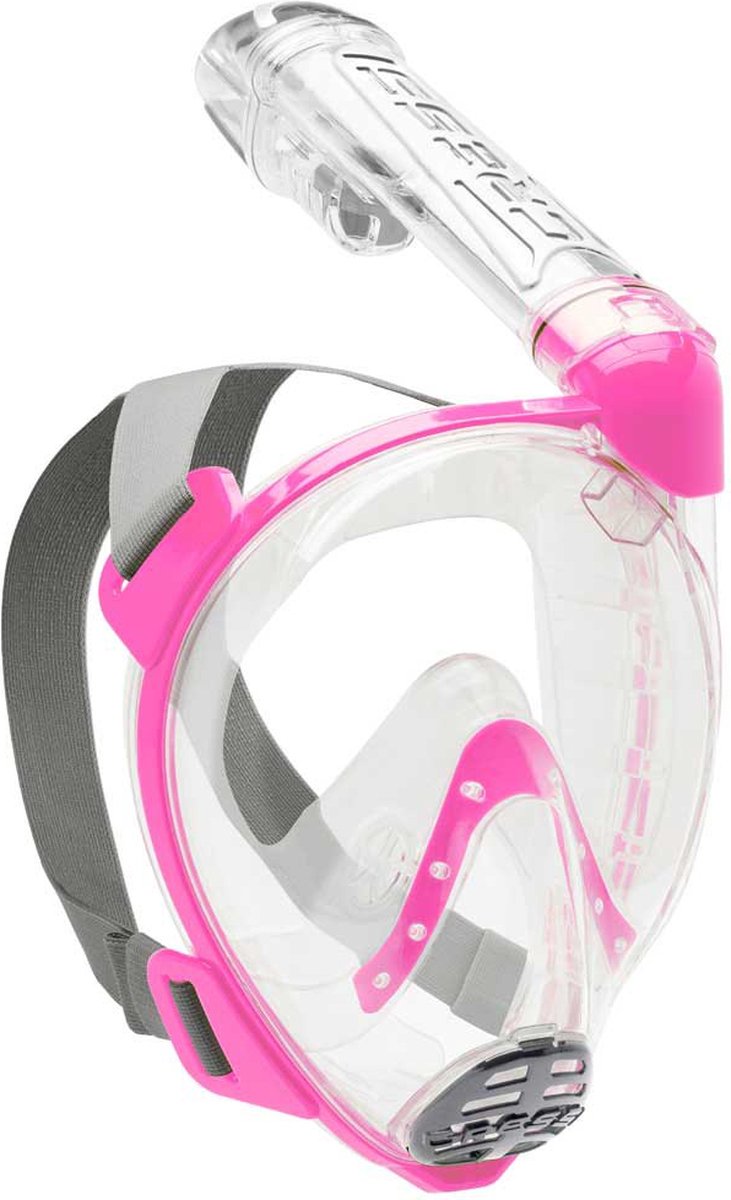 Cressi Baron Snorkelmasker Transparant,Roze S-M