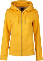 Superdry Vintage Logo Emb Hood Full Zip Jaune XS Femme