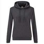 Fruit of the Loom - Lady-Fit Classic Hoodie - Donkergrijs - XS