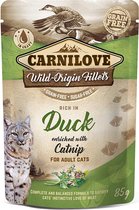 Carnilove Cat Pouch Duck with Catnip 85 gram -  - Katten droogvoer