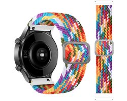 Nylon bandje - geschikt voor Garmin Venu (2 Plus) / Venu SQ (2) / Vivomove (Style - Sport) / Vivoactive 3 / 5 / 6 / Forerunner 55 / 165 / 245 / 645 / 570 - 42mm - kleurrijk