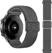 Nylon bandje - geschikt voor Samsung Galaxy Watch 6 / Watch 6 Classic / Watch 5 / Watch 5 Pro / Watch 4 / Watch 4 Classic / Watch 3 41 mm / Watch 42 mm / Active / Active 2 - antraciet