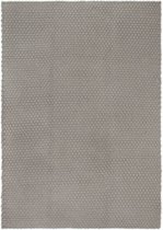vidaXL - Vloerkleed - rechthoekig - 120x180 - cm - katoen - grijs