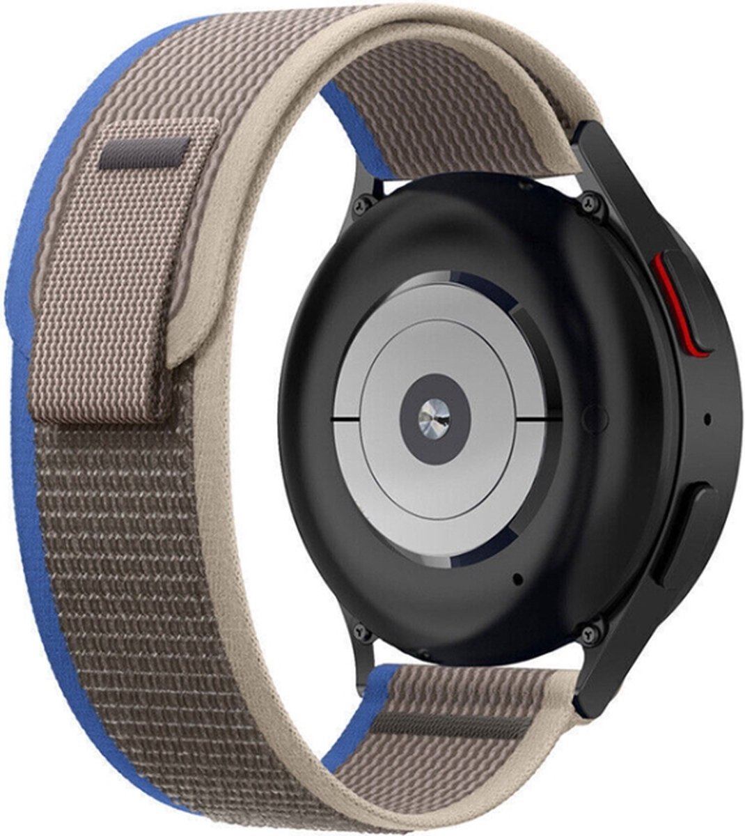 Nylon bandje - geschikt voor Garmin Vivoactive 4 / Venu 2 / Venu 3 / Forerunner 255 / 265 - blauw