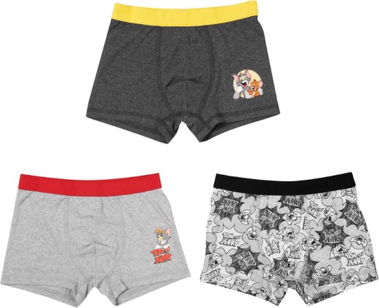 3 Pack Tom and Jerry Jongens boxershorts - Mix