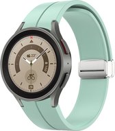 Siliconen bandje - geschikt voor Samsung Galaxy Watch 6 / Watch 6 Classic / Watch 5 / Watch 5 Pro / Watch 4 / Watch 4 Classic - mintgroen