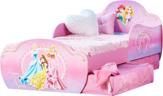 Moose Toys - Peuterbed met opberglades Disney Princess - 70x140 - Roze |  bol.com