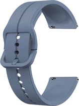 Siliconen bandje - geschikt voor Huawei Watch GT 2 42 mm / GT 3 42 mm / GT 3 Active 42 mm / GT 3 Pro 43 mm / GT 3 Elegant - steenblauw