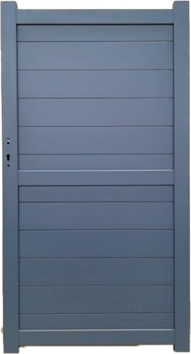 PONZA enkele poort ALU (incl. slot) H1800 x L960mm antraciet