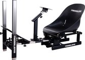 Rebblers Kart - Kantelbare Race simulator met zwarte kuipstoel - voor Rallyracing F1 races en andere racegames