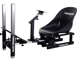 Rebblers Kart - Kantelbare Race simulator met zwarte kuipstoel - voor Rallyracing F1 races en andere racegames