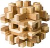 Afbeelding van het spelletje Puzzel - IQ puzzel - Bamboe - Magische blokken - 8.7x7.0x8.7cm