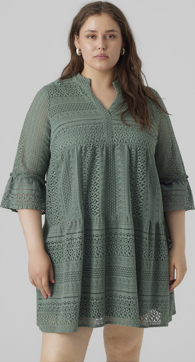 Vero Moda Vmhoney Lace Abito Corto Donna: Eleganza Danese Con Pizzo