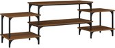 vidaXL-Tv-meubel-157x35x52-cm-bewerkt-hout-bruin-eikenkleur