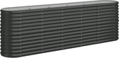 vidaXL-Plantenbak-224x40x68-cm-gepoedercoat-staal-antracietkleurig