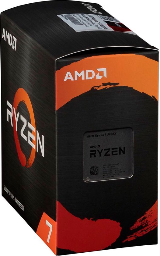 AMD Ryzen 7 5800X, AMD Ryzen™ 7, Emplacement AM4, 7 nm, AMD, 5800X, 3,8 GHz  | bol