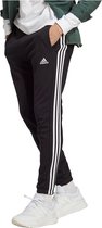 adidas Sportswear Essentials French Terry Tapered Elastic Cuff 3-Stripes Broek - Heren - Zwart- L