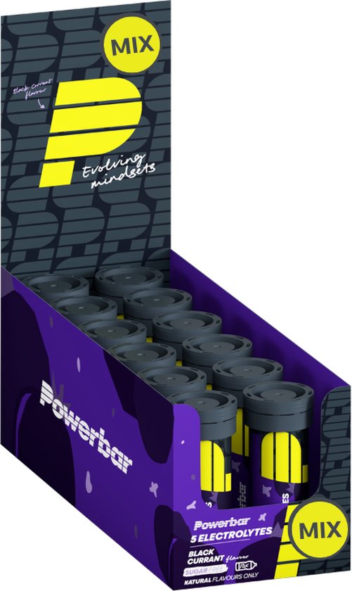 Powerbar Electrolyte Tabs mixdoos - sportdrank - 12 x 10 tabs (o.a. met cafeïne) - PowerBar