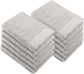 Bol.com Walra Remade Handdoeken 50x100 - set van 10 - Zware kwaliteit 550 g/m2 - Zand aanbieding