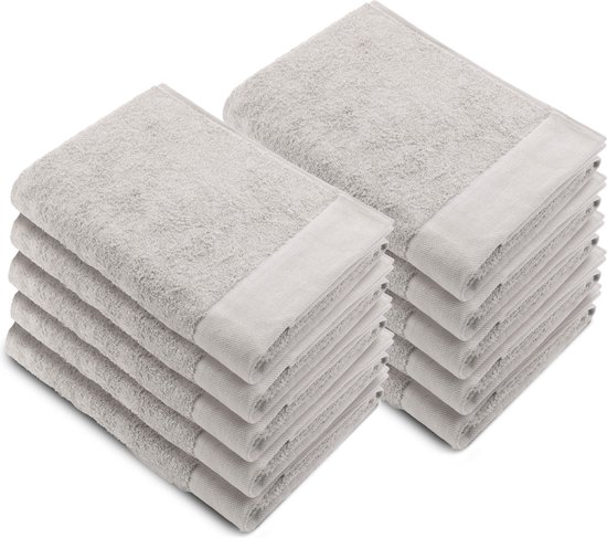 Walra Remade Handdoeken 50x100 - set van 10 - Zware kwaliteit 550 g/m2 - Zand