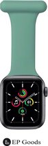 EP Goods - Verpleegkundige band - Zorg Horlogebandje - Hangende Band - Geschikt voor Apple Watch - 42/44/45/49mm - Siliconen - Donkergroen