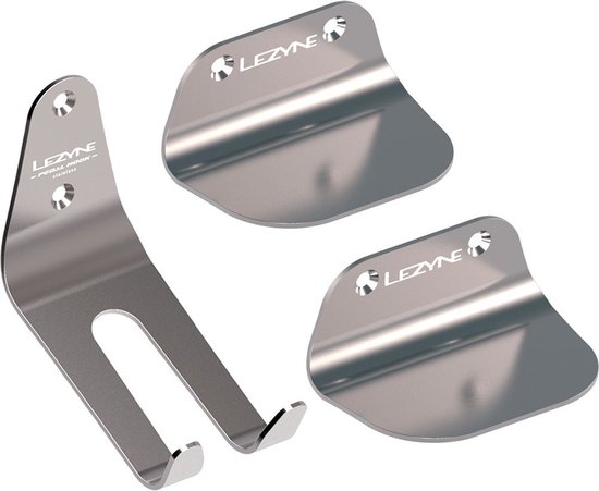 Lezyne Stainless Pedal Hook - Fiets ophangsysteem - Fiets ophangbeugel - 3 delig - Stainless steel