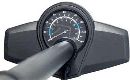 Pro Vloerpomp Touring Met Drukmeter Fv/av 65 Cm Zwart - Sclaverand - Presta - Frans - Dunlop - Autoventiel — afbeelding 3