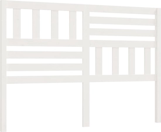 vidaXL Tête de lit Blanc 146 x 4 x 100 cm Bois de pin massif