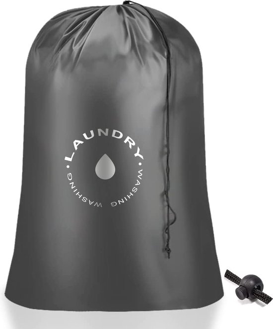 OTraki Grote Waszak 2 Stuks - Opbergtas Trekkoord 60x80 cm, Opvouwbaar, Voor Vuil, Speelgoed, Reizen, Huis, Slaapzaal, Camping, College