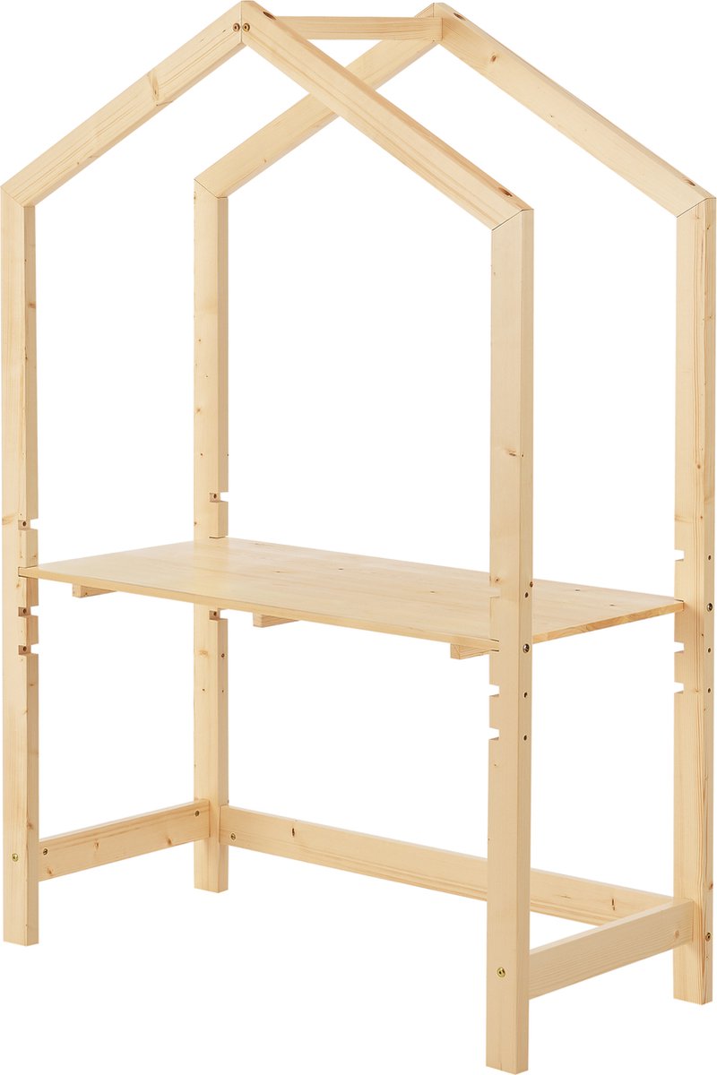 Kinderbureau Suså 160x110x50 cm verstelbaar houtkleurig thumbnail 2