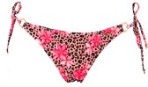 Untouched - Bikini bottom S Leopard Flower - Beachwear - Bikini broekje dames - Bikini dames - Strandkleding