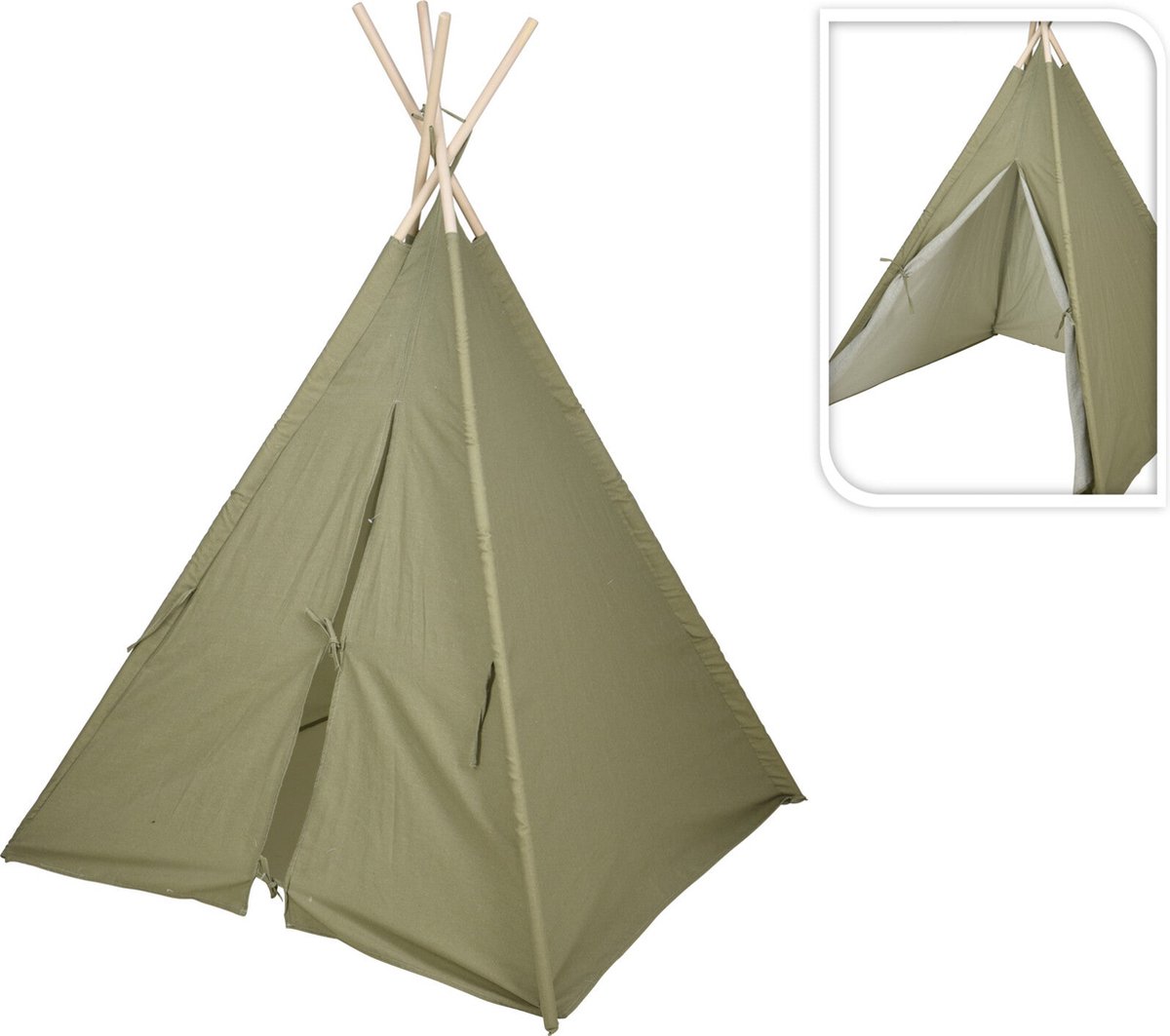 Speeltent Tipi - Groen - 103x160cm - Tent