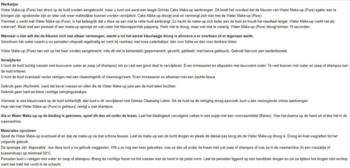 Grimas Water Make-Up - Schmink palet met 12 kleuren - Waterbasis — afbeelding 2