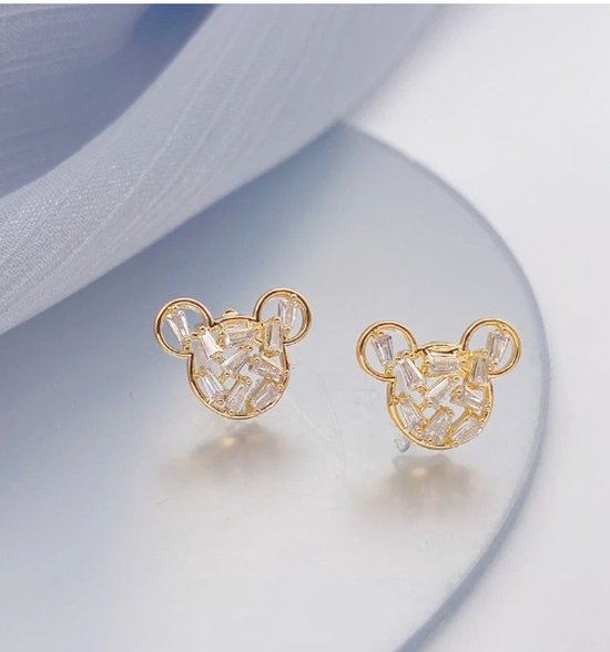 Boucles d'oreilles Minnie mouse - Or - Mickey mouse - Cadeau