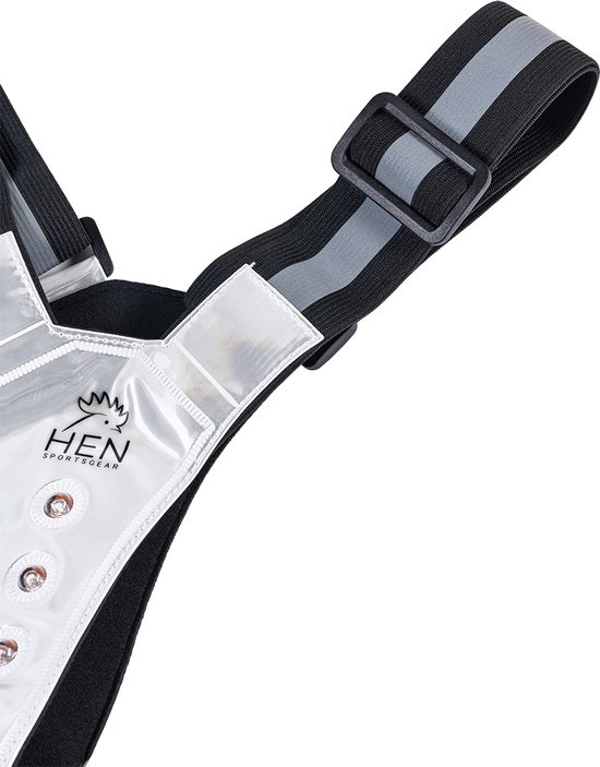 Gilet Lykra Running avec éclairage - Gilet Running - Gilet LED - Course