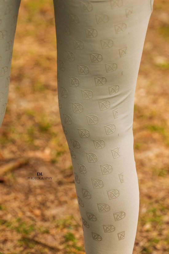 Donley - Acascalini – Grey - paardrijleggings - paardrijlegging - paardrijbroek - super fijne stof - maat 34 - paardenbroek - paardrij broek - paardrij legging - legging - siliconen grip
