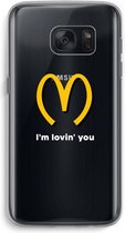 Case Company® - Hoesje geschikt voor Samsung Galaxy S7 hoesje - I'm lovin' you - Soft Cover Telefoonhoesje - Bescherming aan alle Kanten en Schermrand