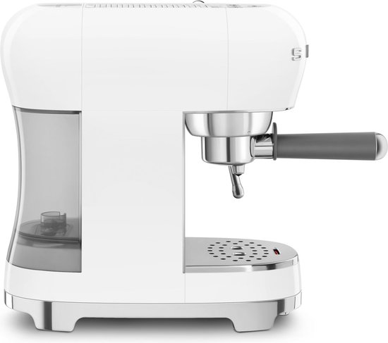 Instelbare functies voor type koffie - Smeg 8017709324810 - SMEG ECF02WHEU - Handmatige espressomachine - Wit - Stoompijp