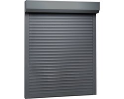 vidaXL - Rolluik - 130x140 - cm - aluminium - antracietkleurig