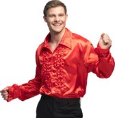 Boland - Party shirt rood (XXL) - Volwassenen - Danser/danseres - 80's & 90's - Disco