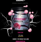 Xtreme Pre Workout - Bubblegum - Cafeïne Boost - Voor je training - Energie - Boost - Uithoudingsvermogen - L Citrulline - Beta Alanine - Xtreme - Extreme - Preworkout - Boost voor je training - Energie - Kracht - Uithoudingsvermogen