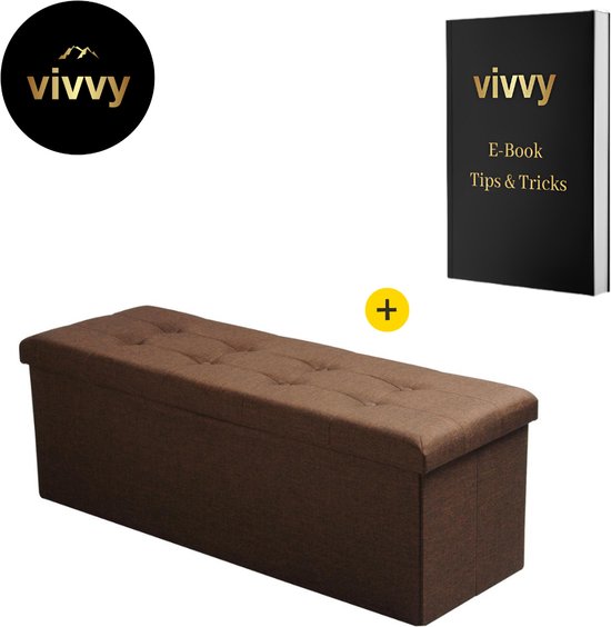 ŁAWKA ZE SCHOWKIEM RELAXDAYS 77 X 39 X 39 CM SZARA - 16158054594
