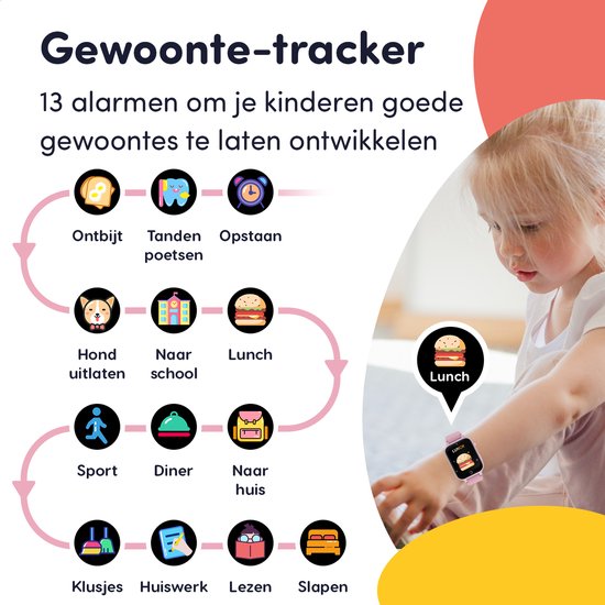 Keebies Smartwatch Kinderen 5 t m 12 jaar Incl. Camera en 26