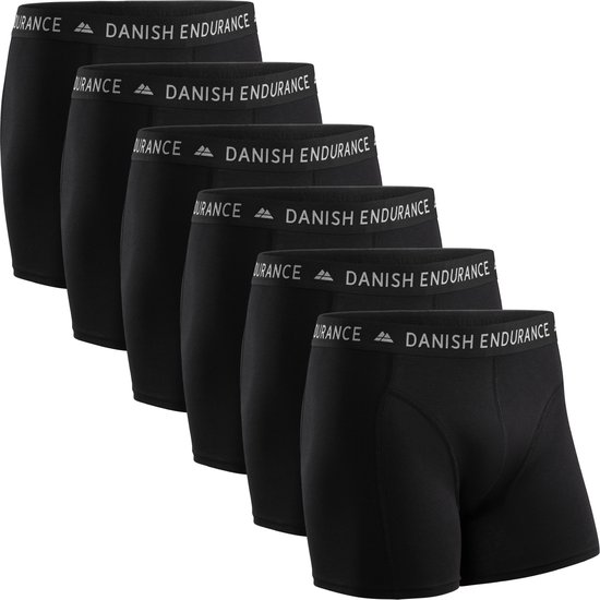 DANISH ENDURANCE Boxers en Katoen doux élastique pour homme - 6 paires - Taille S