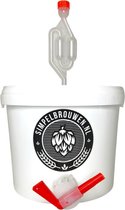 Simplebrew® - Seau de brassage 5 litres - Verrouillage d'eau - Kit de brassage à domicile - Kit de démarrage de brassage de bière - Kit de brassage de Bières